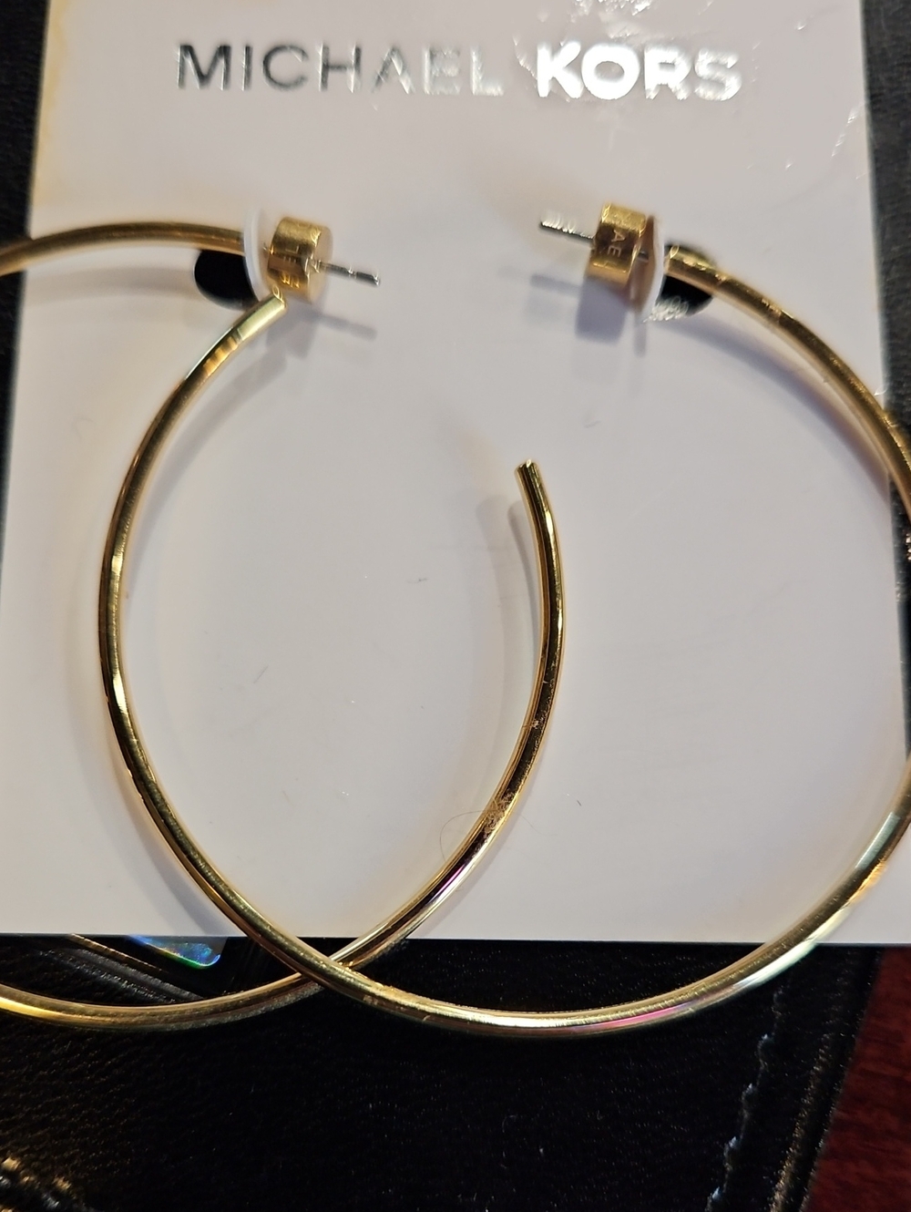 Michael Kors Gold Large Hoop Earrings